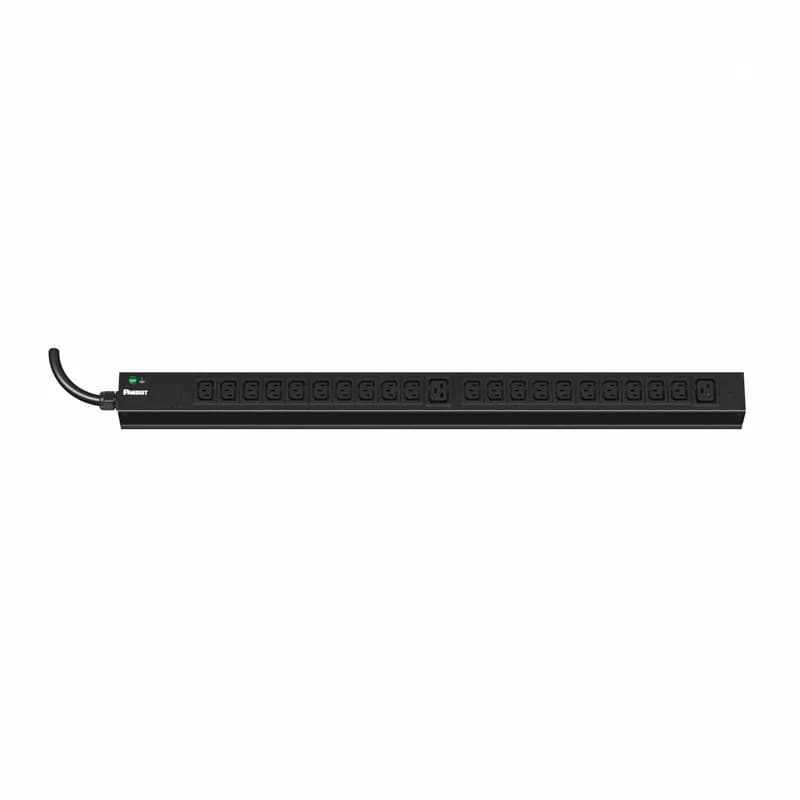 Panduit E22B10M - ES2P Basic PDU, 20 (16) AMP, (20)C13, (2)C19, NEMA L6-20P 3W-3M, BLACK