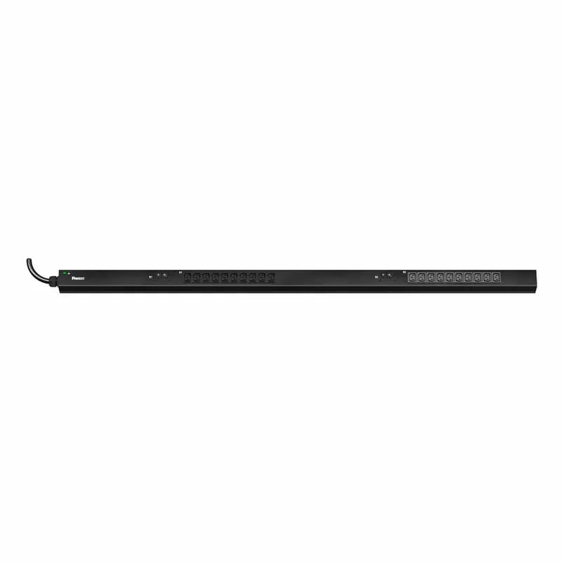 Panduit E20B16M - ES2P Basic PDU, 30 (24) AMP, (20)C13, NEMA L6-30P 3W-3M, BLACK