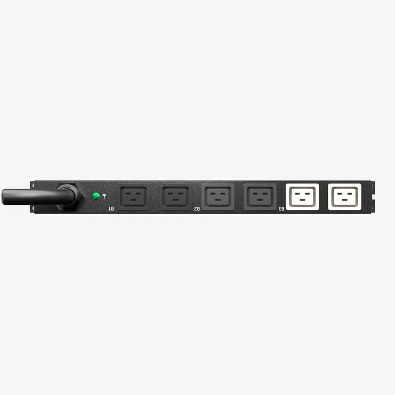 Panduit E06B49M - ES2P Basic PDU, 30 (24) AMP, (6)C19, NEMA L15-30P 4W-3M, BLACK