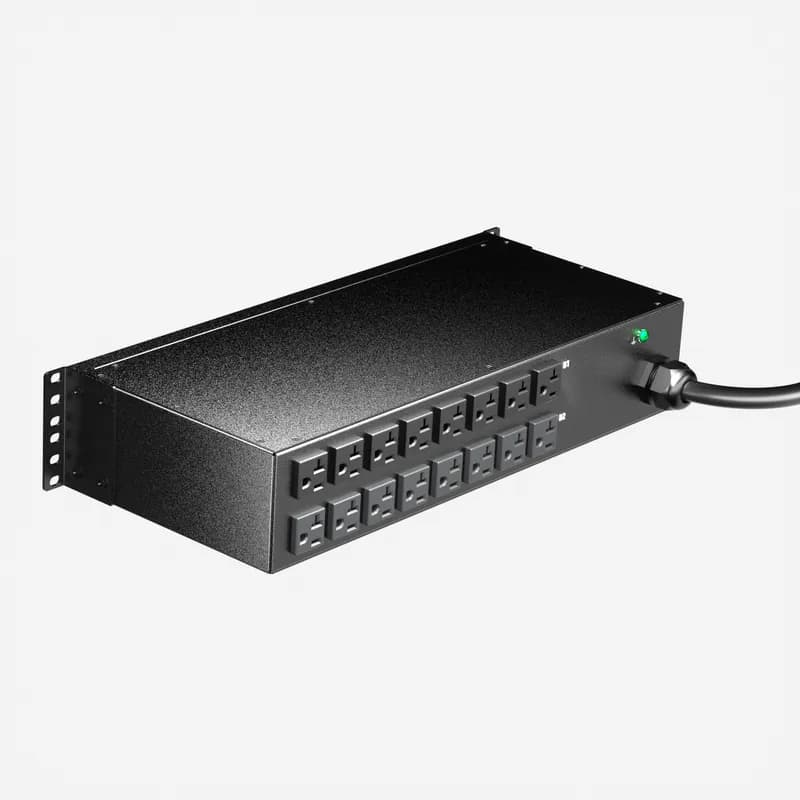 Panduit E16D12M - ES2P MI PDU, 30 (24) AMP, (16)5-20R, NEMA L5-30P 3W-3M, BLACK