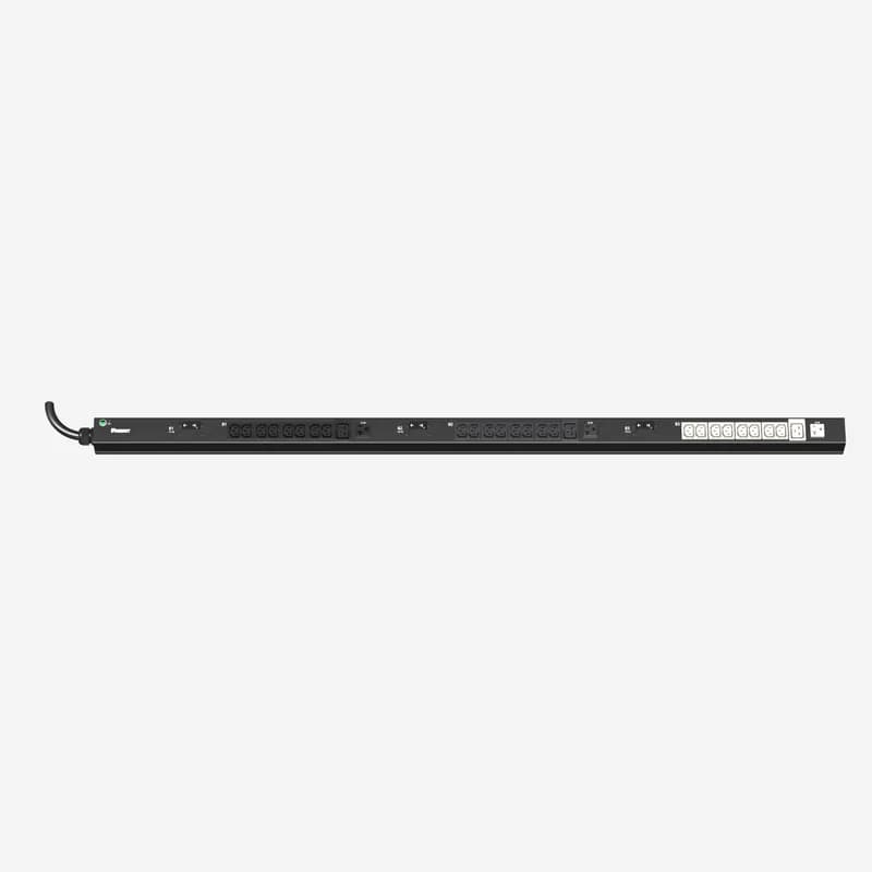 Panduit E30B25M - ES2P Basic PDU, 30 (24) AMP, (24)C13, (3)C19, (3)5-20R, NEMA L21-30P 5W-3M, BLACK