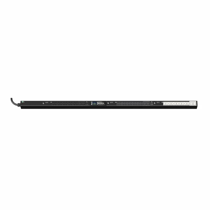 Panduit E38D28M - ES2P MI PDU, 30 (24) AMP, (30)C13, (6)C19, (2)5-20R, NEMA L21-30P 5W-3M, BLACK