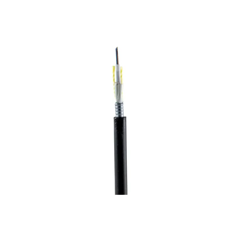 Panduit FLSNX24 - The 24 fiber outside plant armored central tube cable is OM3 and features 250µm fibers.