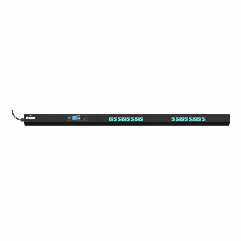 Panduit E16E20L - EL2P MS PDU, 15 AMP, (16)5-20R, NEMA 5-15P-3M, BLACK