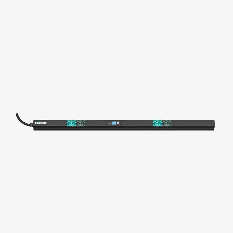 Panduit E16E24L - EL2P MS PDU, 20 (16) AMP, (8) C13/C15, (8) C13/C15/C19/C21, NEMA L6-20P-3M, BLACK