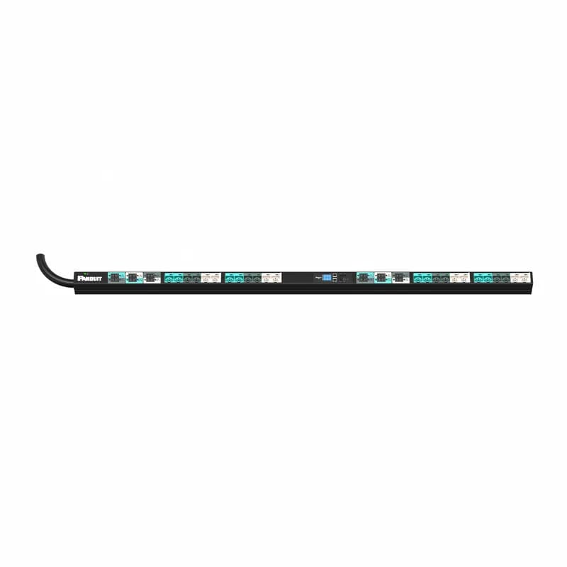 Panduit E24D01L - EL2P MI PDU, 60/63 AMP, (24)C13/C15/C19/C21, IEC 60309 3P+N+E 6h 60A/63A (IP44)-3M, BLACK