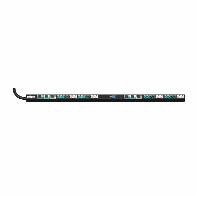 Panduit E24G04L - EL2P MSPO PDU, 60/63 AMP, (24)C13/C15/C19/C21, IEC 60309 3P+N+E 6h 60A/63A (IP44)-3M, BLACK
