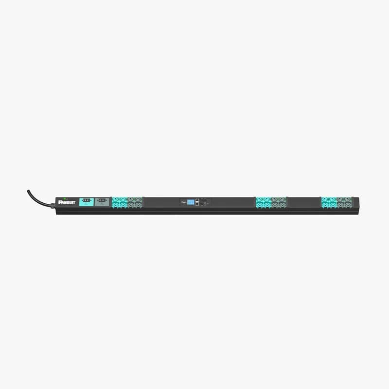 Panduit E24E28L - EL2P MS PDU, 30 (24) AMP, (12)C13/C15, (12)C13/C15/C19/C21, NEMA L6-30P-3M, BLACK
