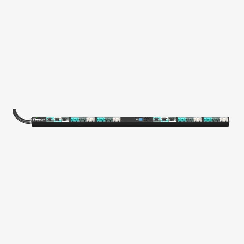Panduit E24D02L - EL2P MI PDU, 100/125 AMP, (24)C13/C15/C19/C21, IEC 60309 3P+N+E 6h 100A/125A (IP67)-3M, BLACK