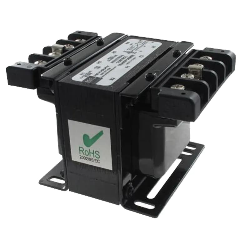 Encapsulated Industrial Control Transformer 100VA, Volts Primary: 120x240, Volts Secondary: 24, Frequency: 60 HZ, Secondary Fuse Holder Glass or Ceramic - Type 3AG, 1/4 IN x 1-1/4 IN Fuse Type