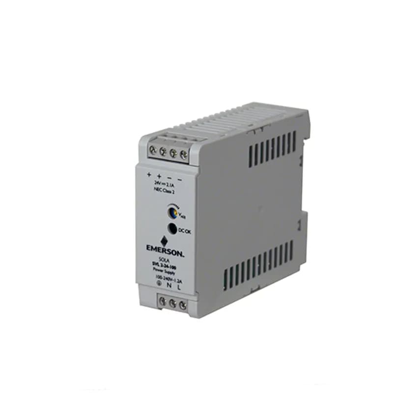 SolaHD SVL224100 - SVL Essential Din Rail Series, Nominal Output Voltage: 24VDC, Nominal Output Current: 2.1A, Max. Power: 50W, Frequency Rating: 50/64Hz, Single Phase, DIN Rail Mounting