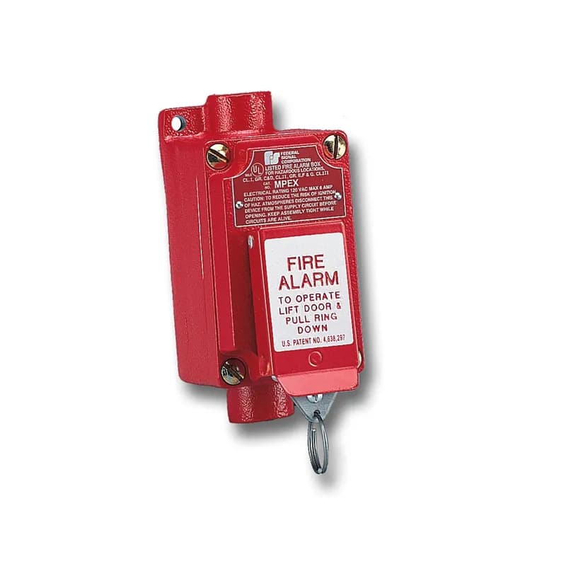Federal Signal MPEX - Pull Station, Fire Alarm, Explosion-Proof, UL and ULC Fire CID1, Red