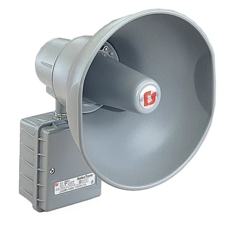 SelecTone 30W Amplified Speaker, UL and cUL, 120VAC, Gray