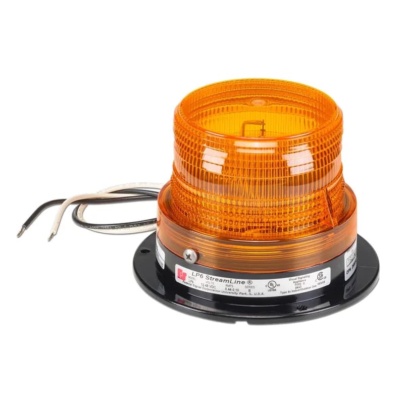 Federal Signal LP6-012-048A - StreamLine Strobe, Mini, UL and cUL, 12-24VDC, Amber