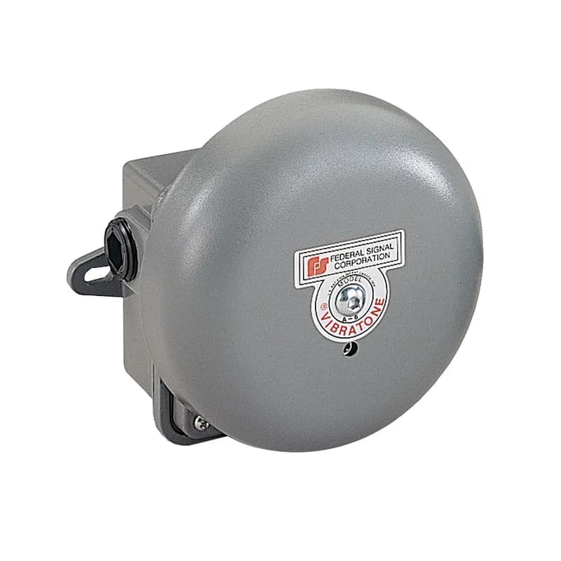 Federal Signal 506WB-120 - Vibrating Bell Assembly, 6", Weatherproof Back Box, UL and cUL, 120VAC