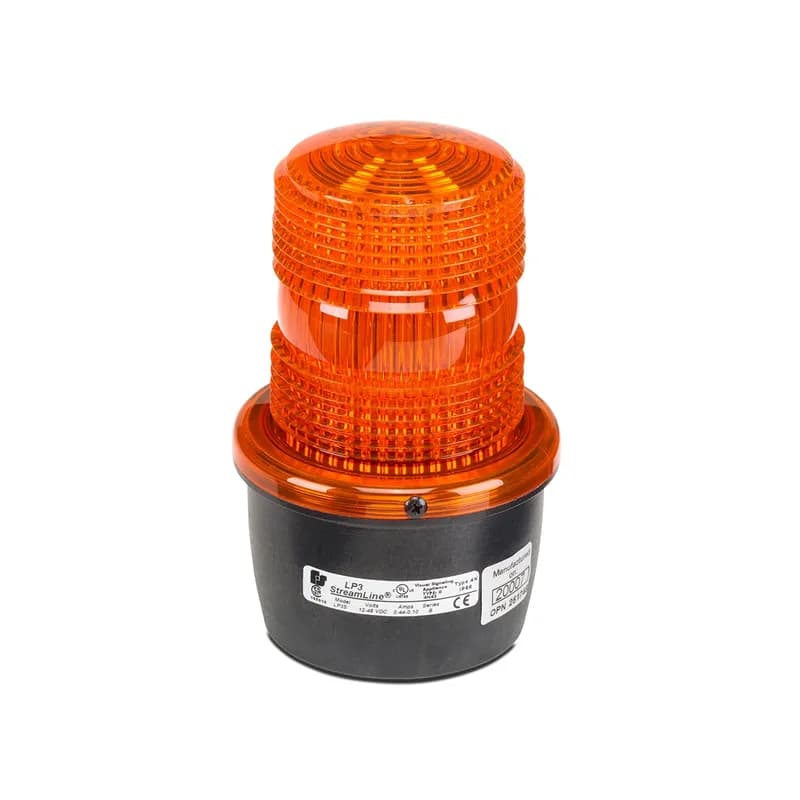 Federal Signal LP3S-120A - StreamLine Strobe Light, Low Profile, UL and cUL, 120VAC, Surface Mount, Amber