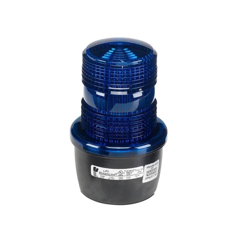 Federal Signal LP3S-240B - StreamLine Strobe Light, Low Profile, UL and cUL, 240VAC, Surface Mount, Blue
