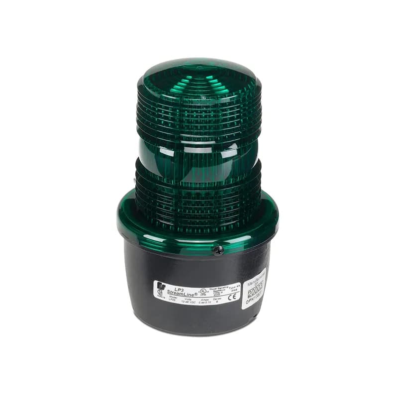 Federal Signal LP3S-120G - StreamLine Strobe Light, Low Profile, UL and cUL, 120VAC, Surface Mount, Green