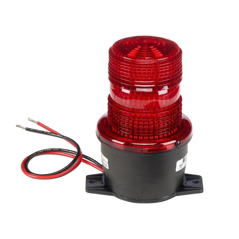 StreamLine Strobe Light, Low Profile, UL and cUL, 120VAC, T-Mount, Red