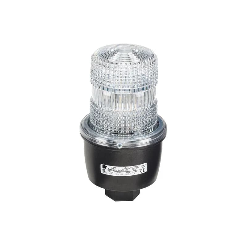 Federal Signal LP3P-120C - StreamLine Strobe Light, Low Profile, UL and cUL, 120VAC, NPT Pipe Mount, Clear