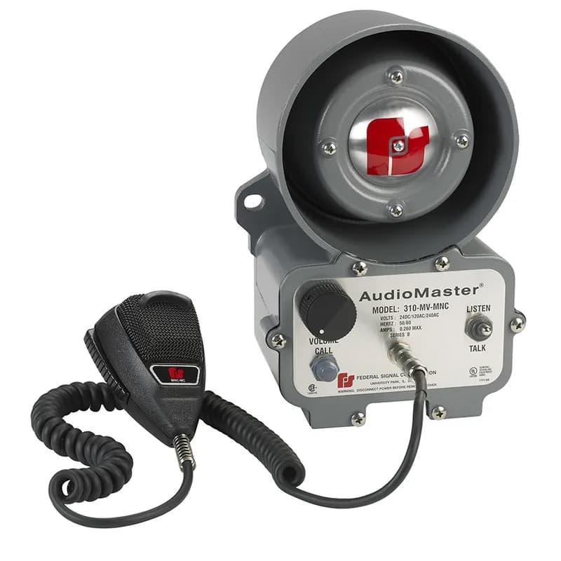AudioMaster Two-Way Intercom with Noise Canceling Mic, UL and cUL, Multi-voltage 24VDC or 120-240VAC