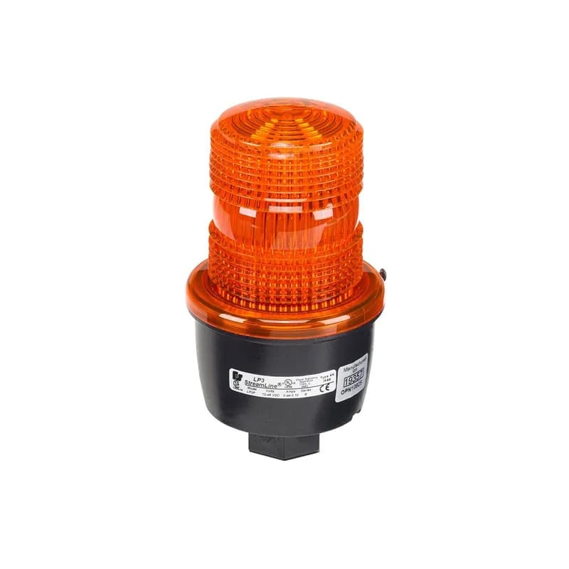 Federal Signal LP3P-240A - StreamLine Strobe Light, Low Profile, UL and cUL, 240VAC, NPT Pipe Mount, Amber
