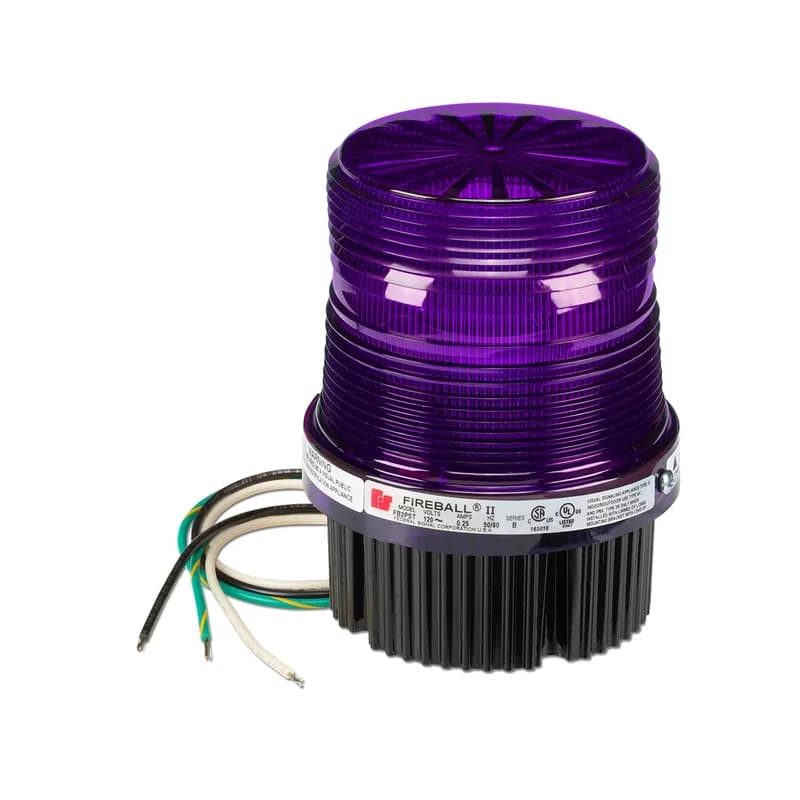 Federal Signal FB2PST-012-024M - Fireball Strobe Light, UL and cUL, 12-24VDC, Magenta