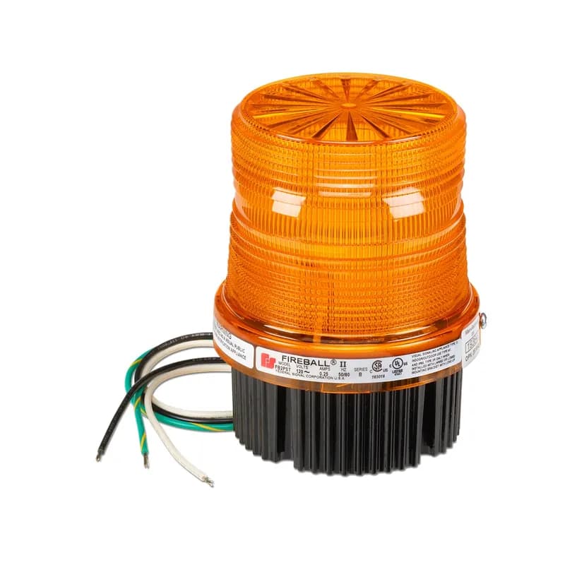 Federal Signal FB24ST-024A - Fireball Strobe Light, Supervised, UL and cUL, 24VDC, Amber