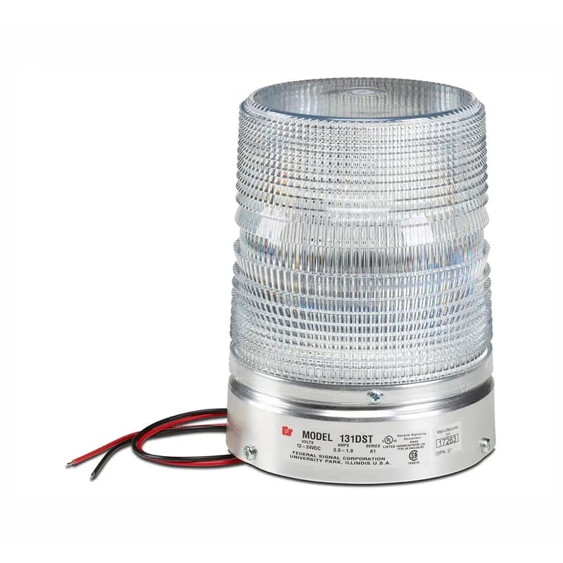Federal Signal 131ST-012-024C - Starfire Strobe Light, UL and cUL, 12-24VDC, Clear