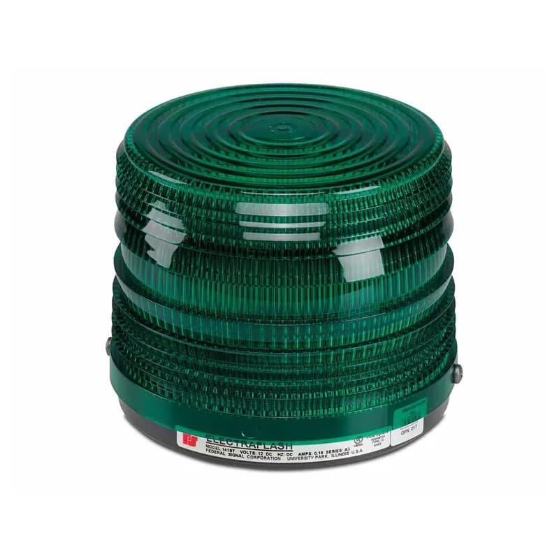 Electraflash Strobe Light, UL and cUL, 24VDC, Green