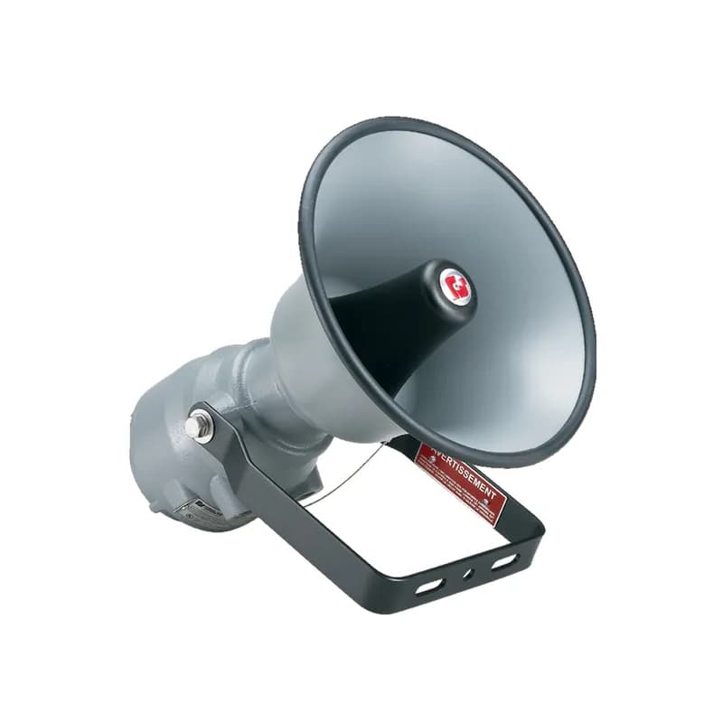 SelecTone 15W Amplified Speaker, Explosion-Proof, Supervised, UL and cUL CID1, ULC Fire Listed, 24VDC, Gray