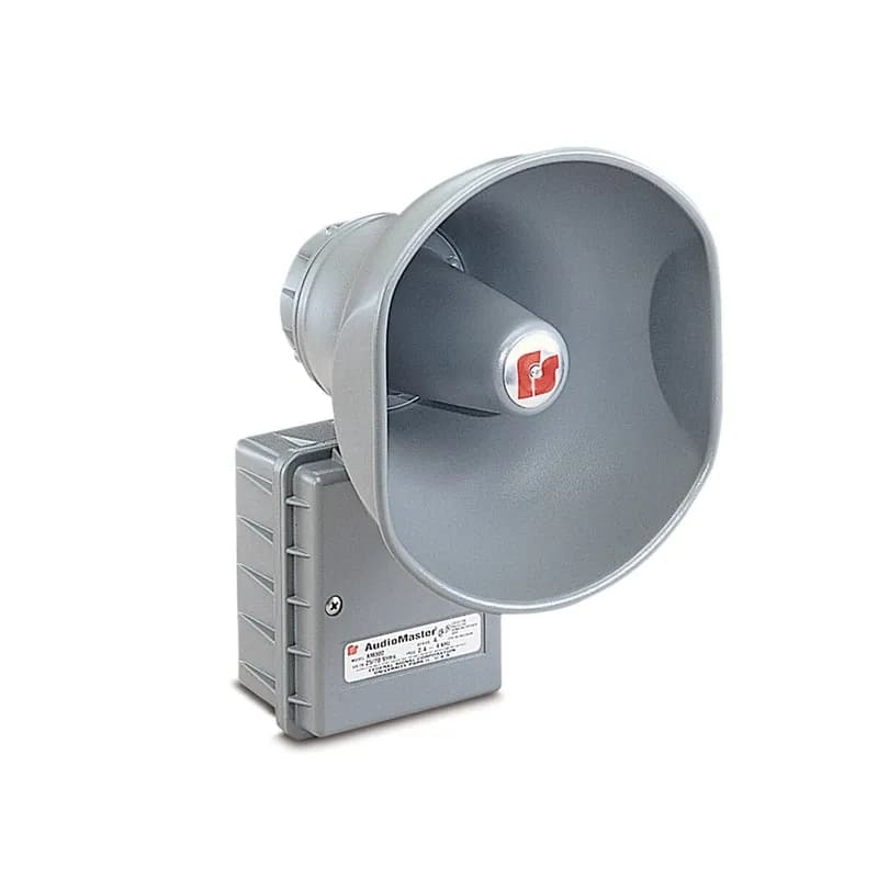 Federal Signal AM300GCX - AudioMaster Public Address Speaker, 15W, Hazardous Location, UL and cUL CID2, UL Fire, Gray