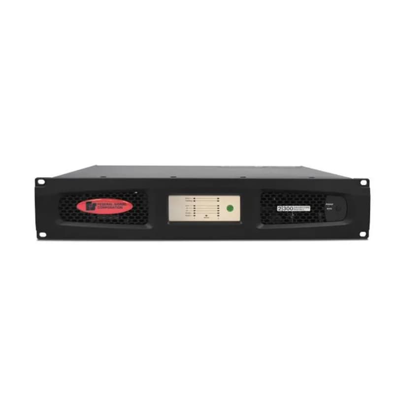 Federal Signal CTS2-1250N-120-240 - AudioMaster Public Address Amplifier, High-Powered, Networked, 1250W, 120-240VAC
