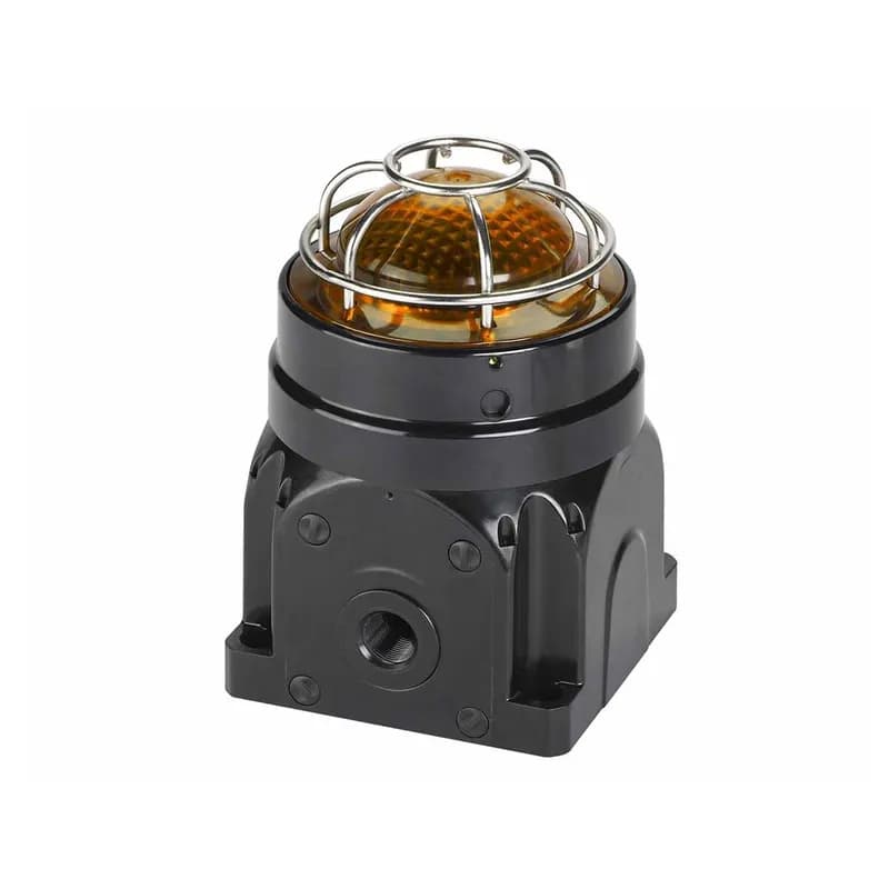 Global Series LED Light, Hazardous Location, UL and cUL CID2, Zone Listed, 24VDC, Ex d Surface Mount, Amber