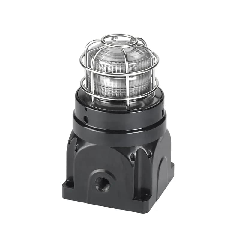 Global Series Strobe Light, Hazardous Location, UL and cUL CID2, Zone Listed, 24VDC, Ex d Surface Mount, 21J, Clear