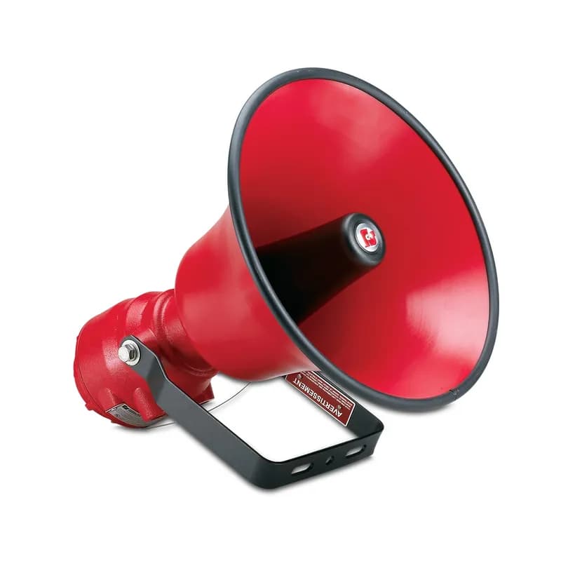Federal Signal AM302X-R - AudioMaster Public Address Speaker, 30W, Explosion-Proof, UL and cUL CID1, UL Fire, Red