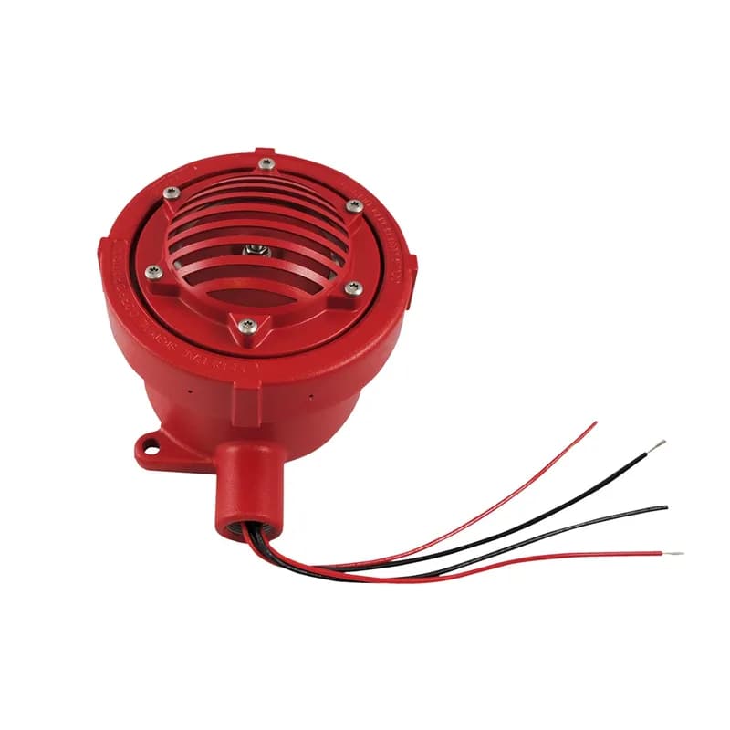 Vibrating Horn, Explosion-Proof, Supervised, UL and cUL CID1, 24VDC, Red