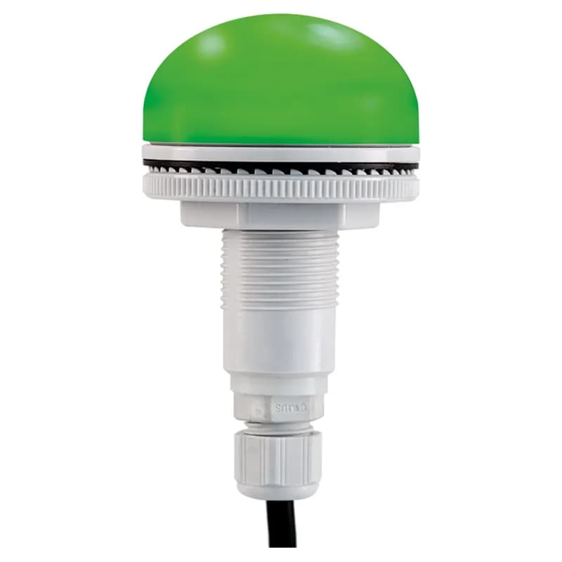 LED, 22mm, 12-24VAC/DC, M12 Cable, Green