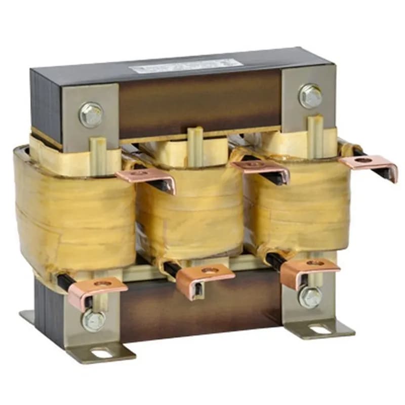 600V Class Iron Core Reactor, Core and Coil, 273 Amps, 0.04 Inductance, 60 Hz, 3 PCT Impedance at 240 Volt
