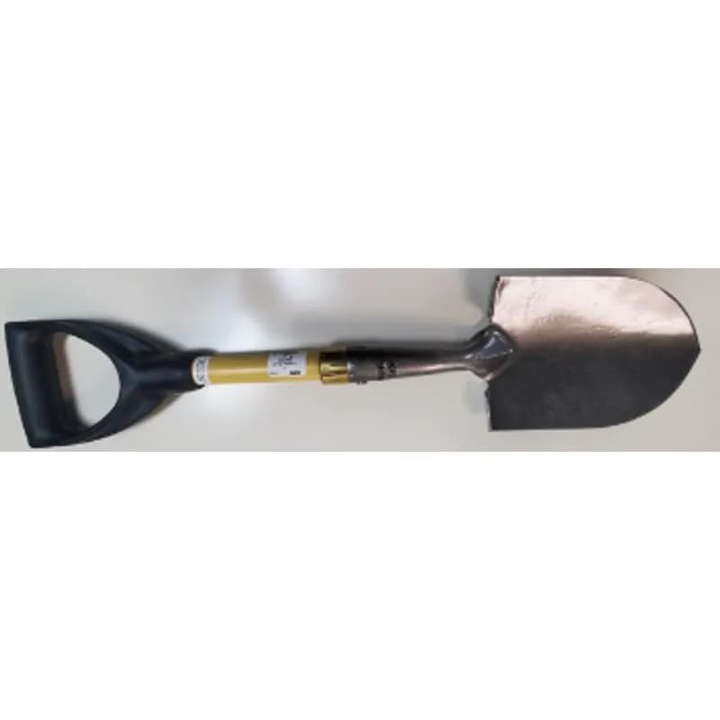 Minerallac Company 37257 - A size #1 small-head irrigating/floral shovel with a hollow back blade. It has a steel blade and a fiberglass handle. The blade measures 6 in wide by 8-1/2 in long, and the handle length is 18 in.