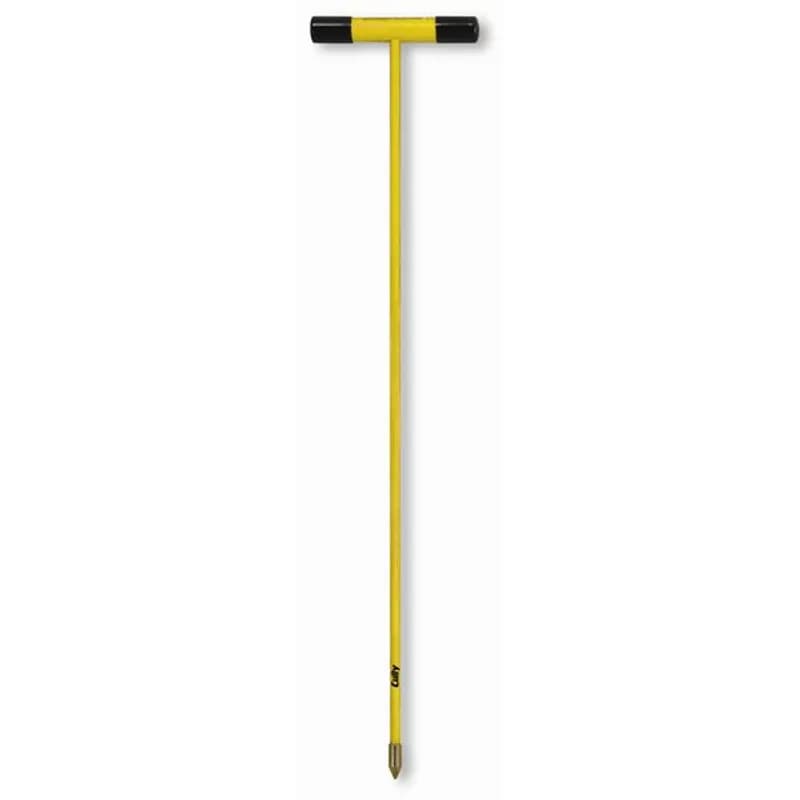 Minerallac Company 37265 - This is a utility probe used to check for underground structures such as pipes, lines, and other unseen obstacles. It features a 3/4" pointed steel tip. The probe has an 8-1/4" fiberglass handle and a 48" overall length.