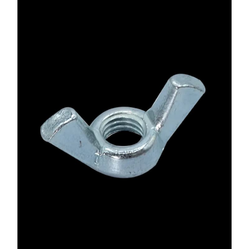 Minerallac Company 41430 - Wing nut with internal threads and a zinc plated finish. Made of steel and sized 5/16 in. The thread size is 18, with a height of 0.560 in, wing span of 1.270 in, and thickness of 0.280 in. Silver in color.