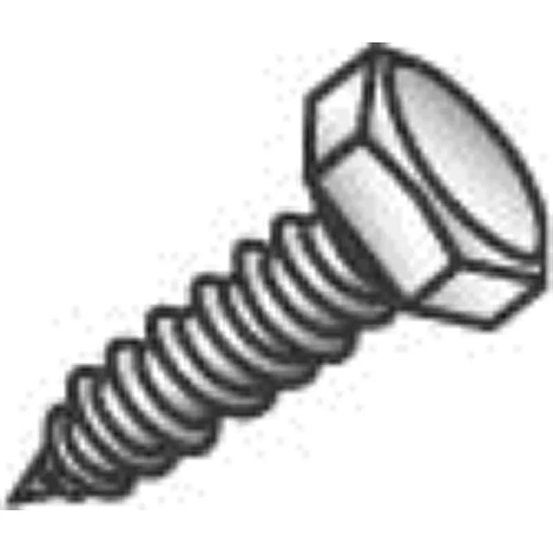 A heavy full-bodied wood screw with a hexagonal head, spaced threads, and a gimlet point. It is made of steel with a zinc plated finish. The screw size is 1/4 with a length of 1-1/2 in and a 10 TPI thread size.
