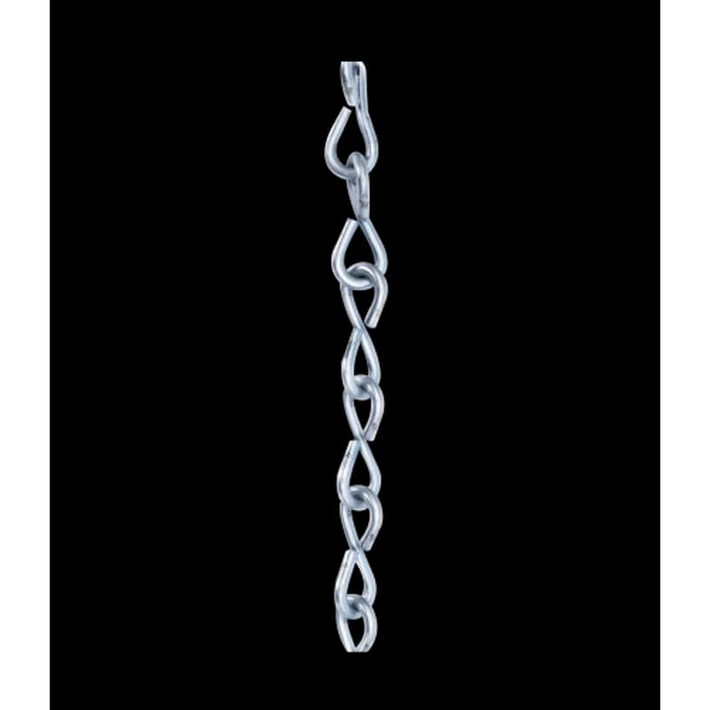 Minerallac Company 72012 - #12 jack chain in a 100 ft reel with a zinc plated finish. It is made of steel and has a diameter of 0.105 in. The sheet lists a working load limit of 29 and an inside link length of 0.89 in.