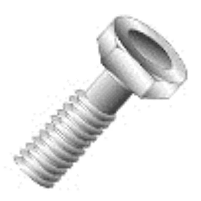 Hex cap bolt designed for insertion through holes in assembled parts and normally tightened or released by torquing a nut. It is made of 18-8 stainless steel with a stainless finish. The size is 3/8-16 x 1/2 in, with a 1/2 in length, coarse thread, and hex head.