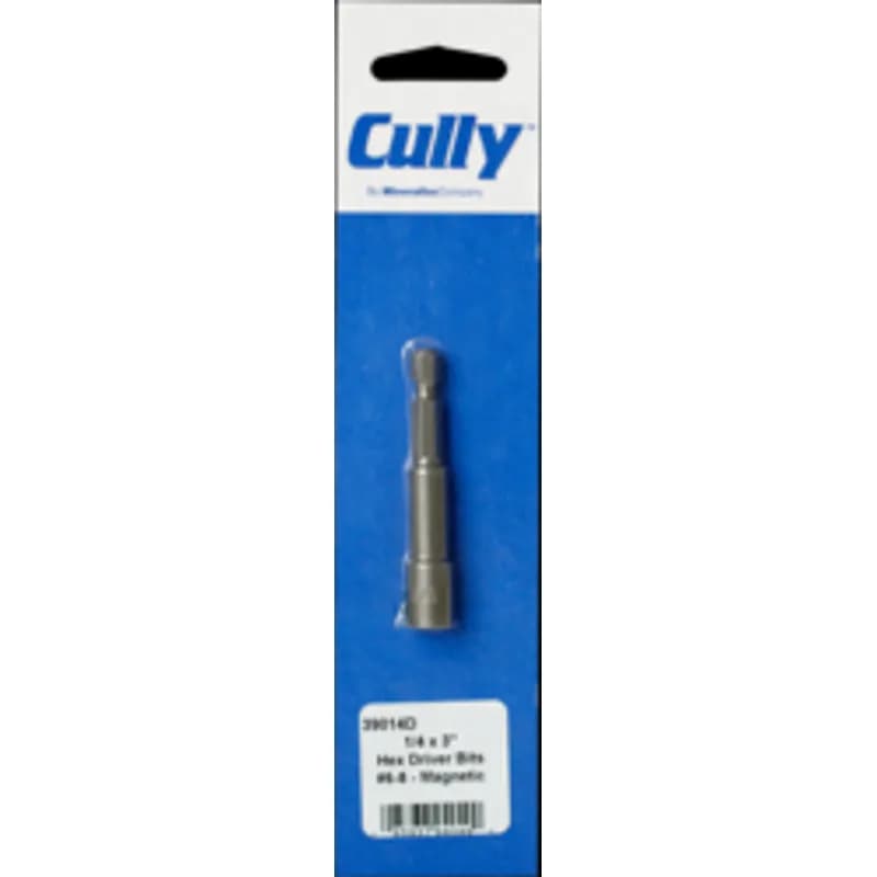 Hex Tek driver bit made of steel with a magnetic tip. It has a 1/4" drive size and a 1" shank size. The listed length is 2-9/16". It is intended for 1/4" hex driver bit applications.