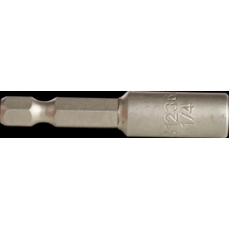 Minerallac Company 39103D - Hangerbolt driver used to install hangerbolts. It has a 3/8"-16 drive size and an overall length of 2.562". The shank is hexagonal and made of carbon steel. It features an easy-release ball bearing to prevent over-tightening.