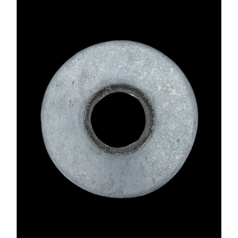 Bonded sealing washer for use where water needs to be kept from seeping into the fastener or fastener hole. It is made of steel with a galvanized finish and has an EPDM seal material. The washer is silver in color and has an outside diameter of 0.980" and an inside diameter of 0.918".