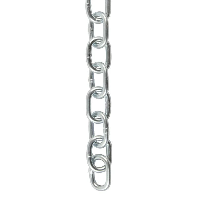 Minerallac Company 74030 - This is a 2/0 passing link chain supplied on a 100 ft reel. It is made of steel with a zinc plated finish. The chain has an inside link width of 0.470 in. and a maximum working load limit of 450.