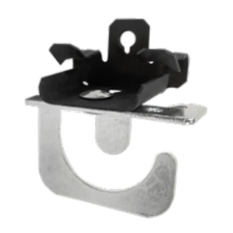 Minerallac Company BC18MCS50 - 14-3 thru 10-2 (0.430 - 0.560" O.D.) MC/AC Support Bracket, Fits Up to 4 Cables, with Hammer On Beam Clamp, Fits 1/8-1/4" Flange, Spring Steel